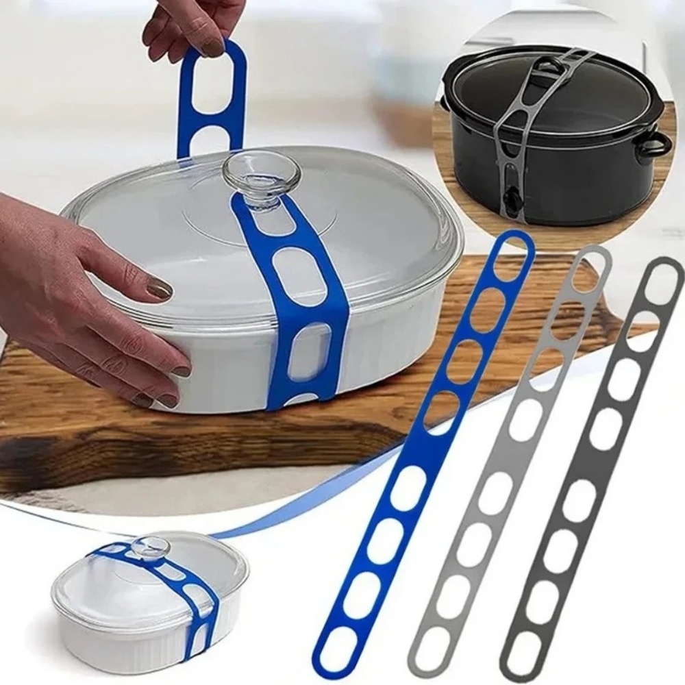 Camping Cooking Ware - Tali Penahan Tutup Panci Silikon Elastis