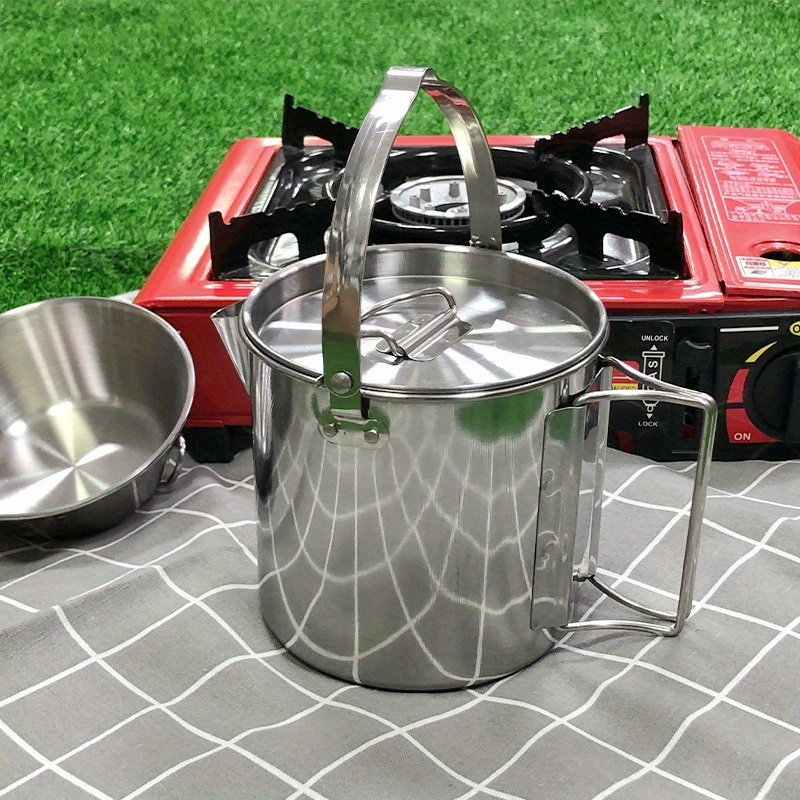 Camping Cooking Ware - Ketel baja luar ruangan 1/2 L,