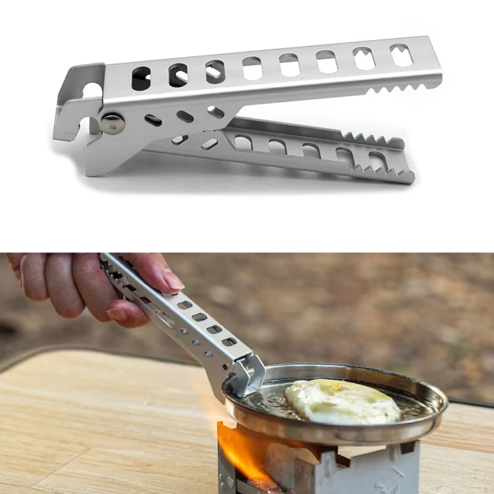 Camping Cooking Wok - Penjepit Panci Aluminium Anti Panas untuk
