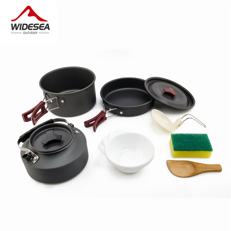 Camping Cooking And Eating Set - Villiea Set Peralatan Masak Berkemah Pot