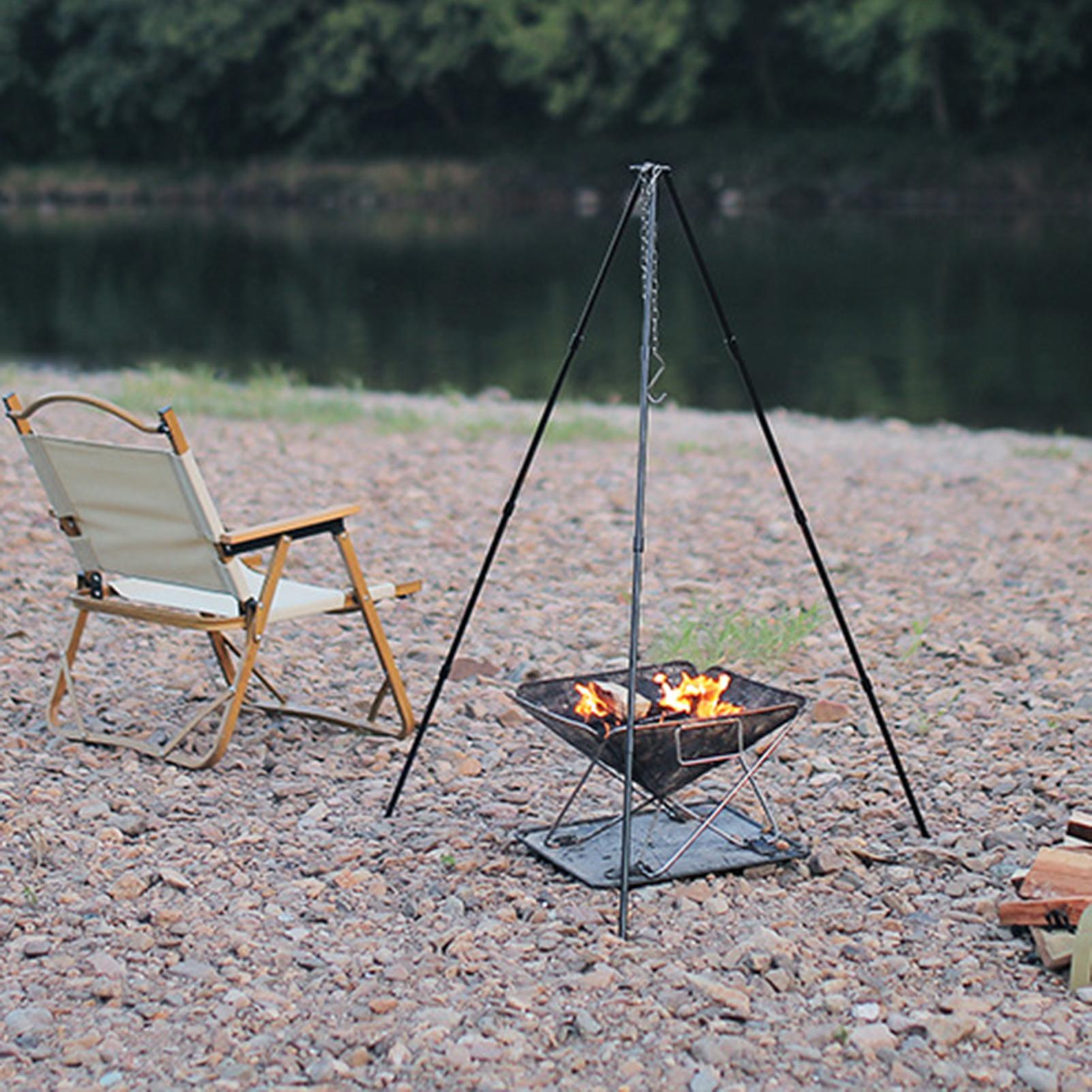 Camping Cooking Tripod - Tripod Api Unggun Besar untuk Luar