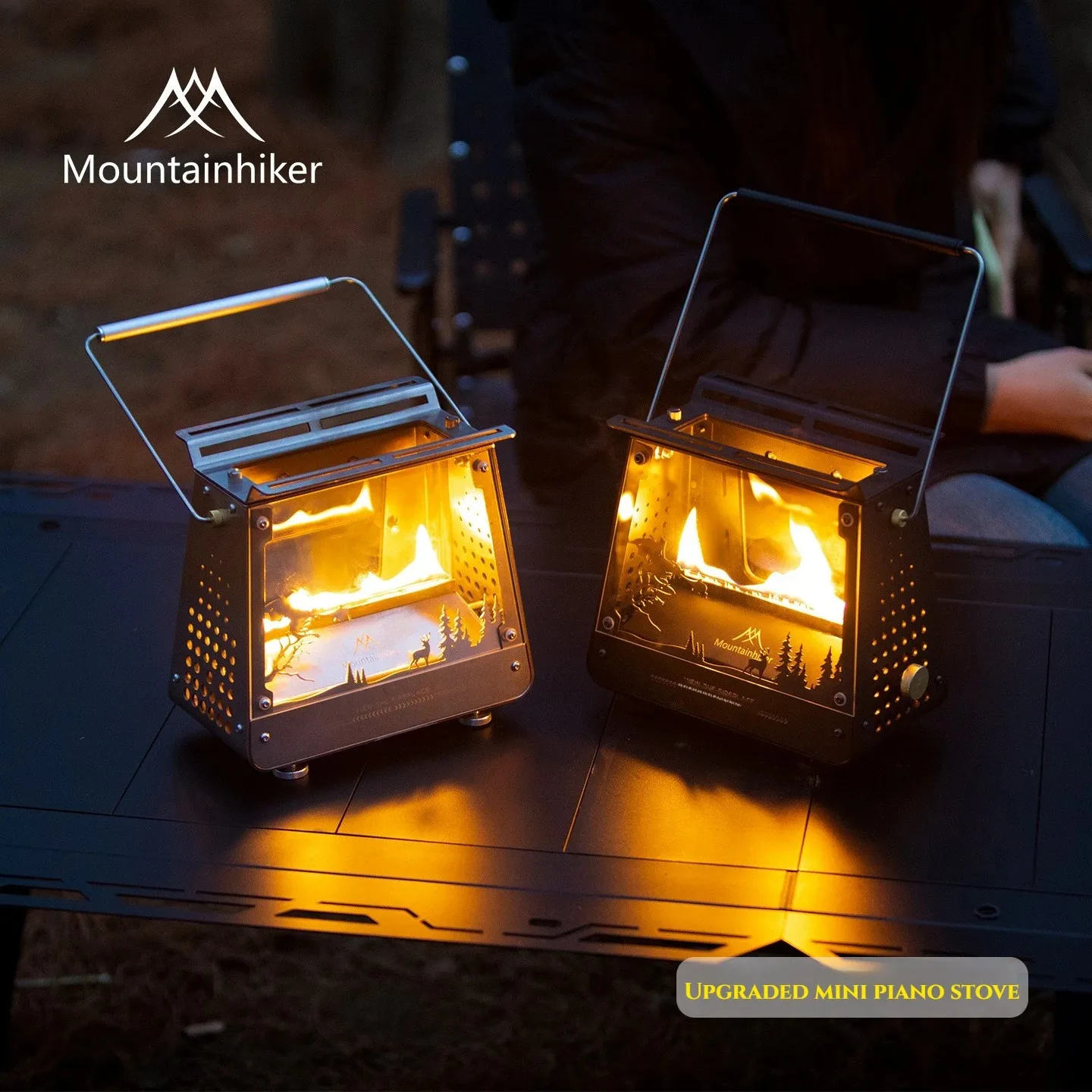 Camping Cooking Lightweight - MOUNDAINHIKER Kompor Api Mini Portabel Baja