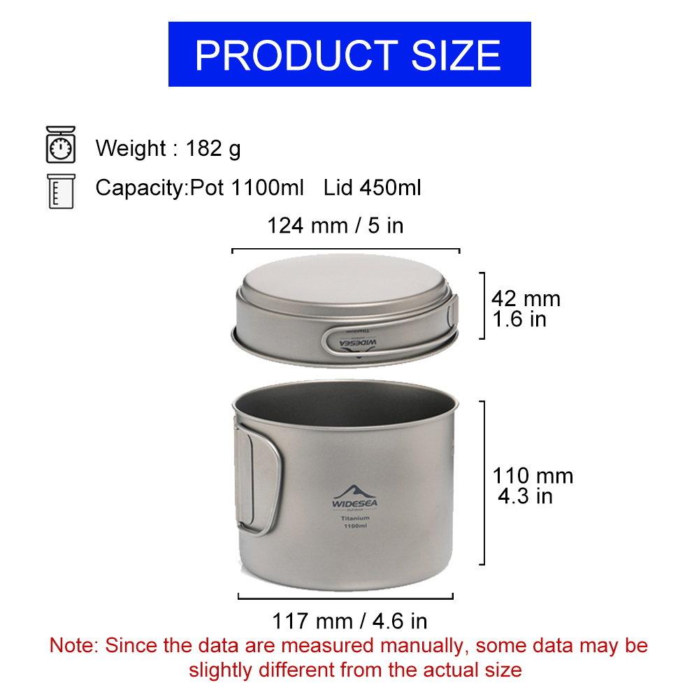 Widesea Panci Berkemah Titaniu - Camping Cooking Pot Stainless Steel ulasan dan harga