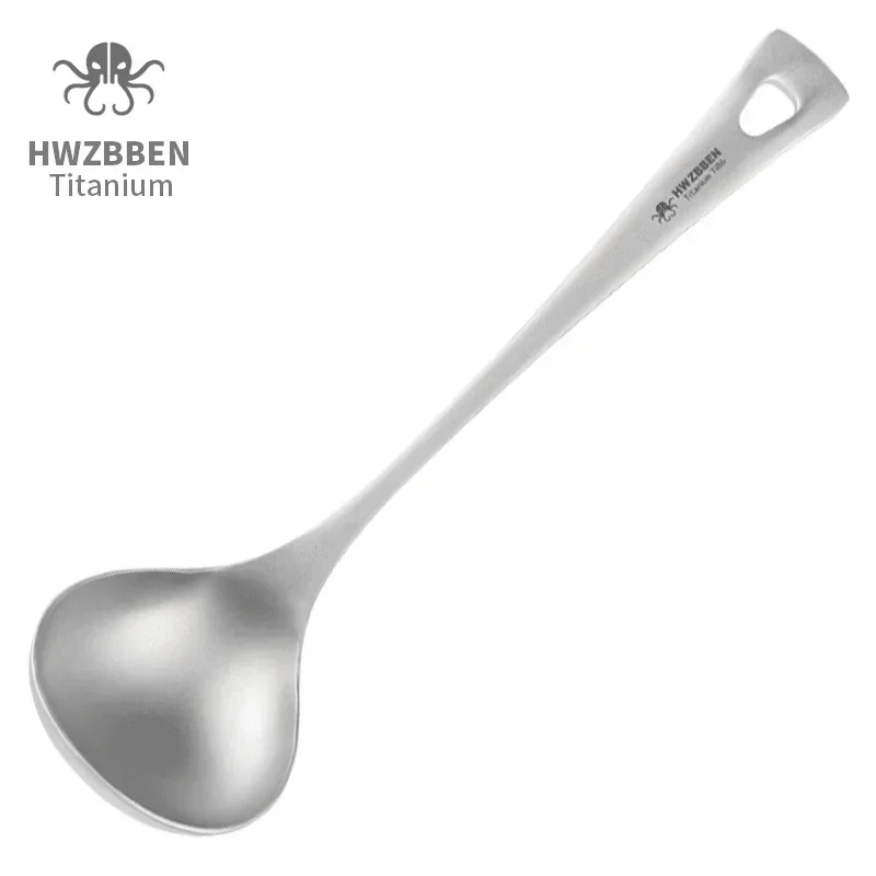 HWZBBEN sendok sup Titanium lu - Camping Cooking Ware ulasan dan harga