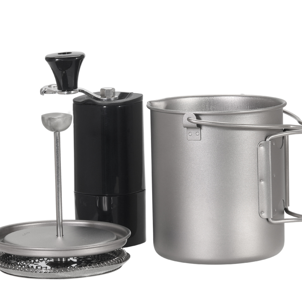 Lixada cangkir kopi Titanium 7 - Camping Cooking Pot Stainless Steel ulasan dan harga