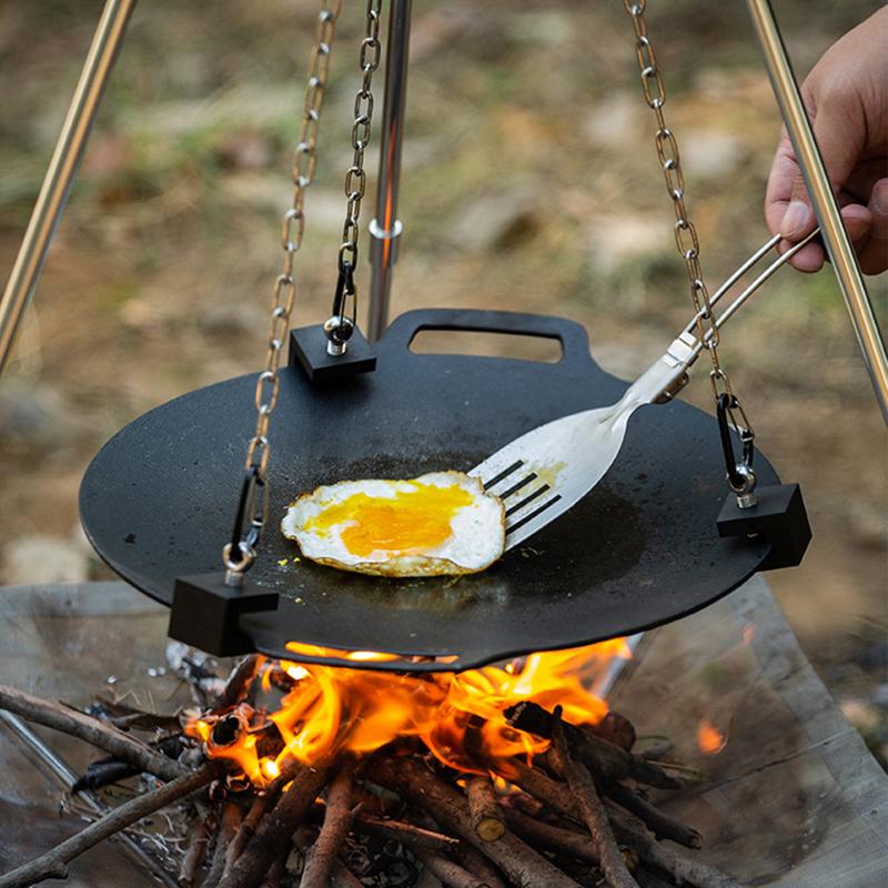 Tripod Bonfire Kemah aluminium - Camping Cooking One Pot ulasan dan harga