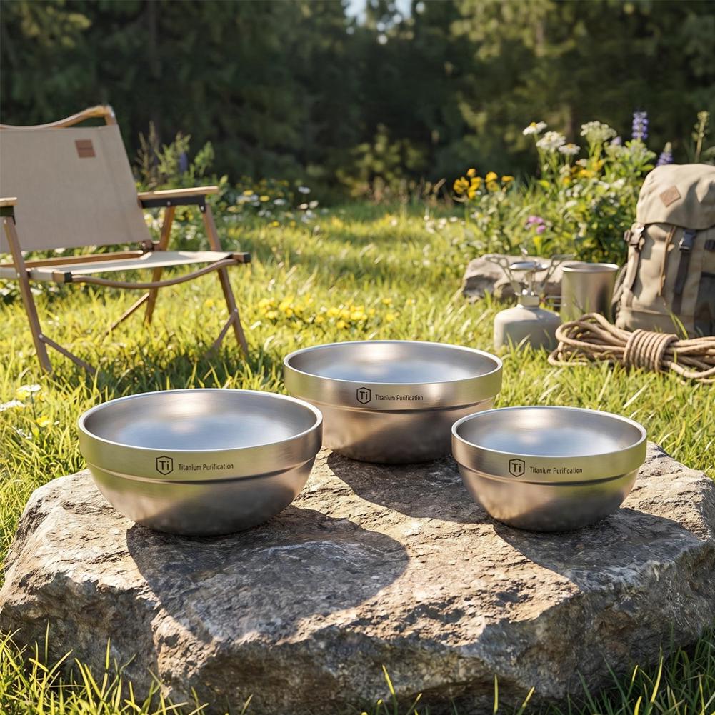 Mangkuk Camping Titanium Murni - Camping Outdoor Cooking Table ulasan dan harga