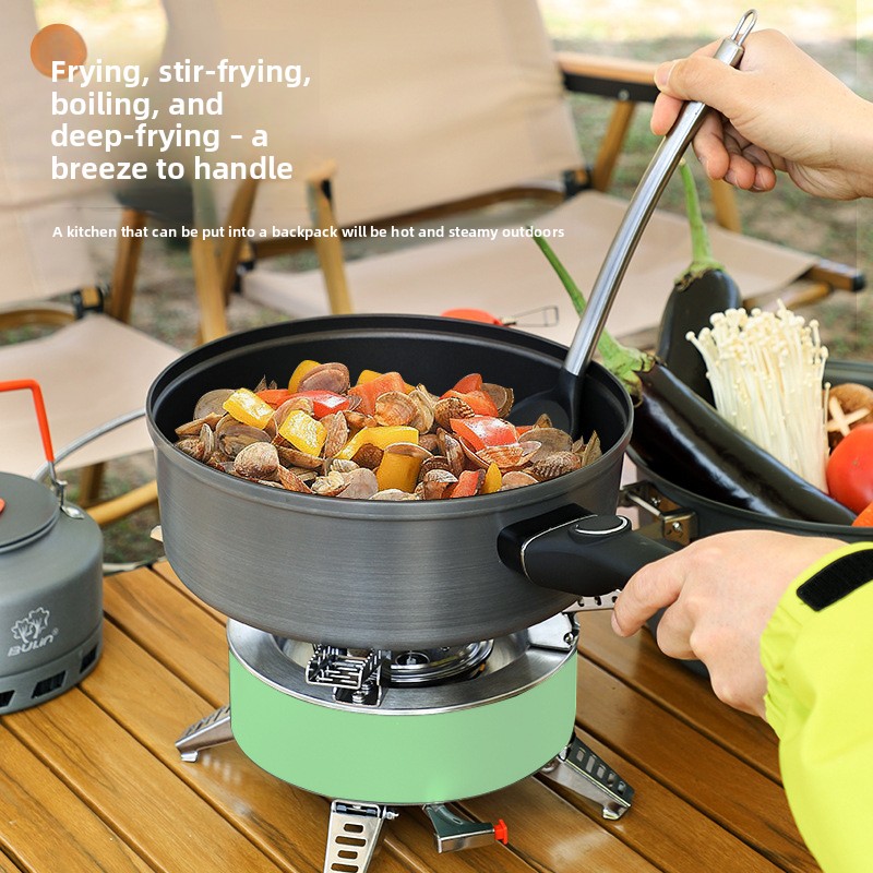 Wajan anti lengket Bulin 2026, - Camping Cooking Wok ulasan dan harga