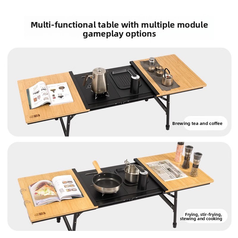 Meja Camping Aluminium IGT, Me - Camping Outdoor Cooking Table ulasan dan harga
