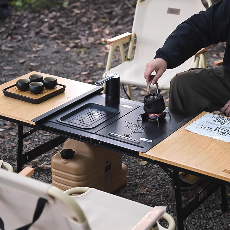 Meja Camping Aluminium IGT, Me - Camping Outdoor Cooking Table ulasan dan harga