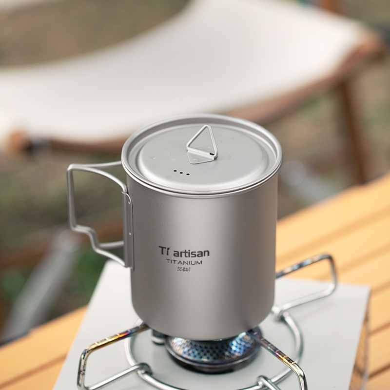 Tiartisan cangkir teh kopi por - Camping Cooking Pot Stainless Steel ulasan dan harga