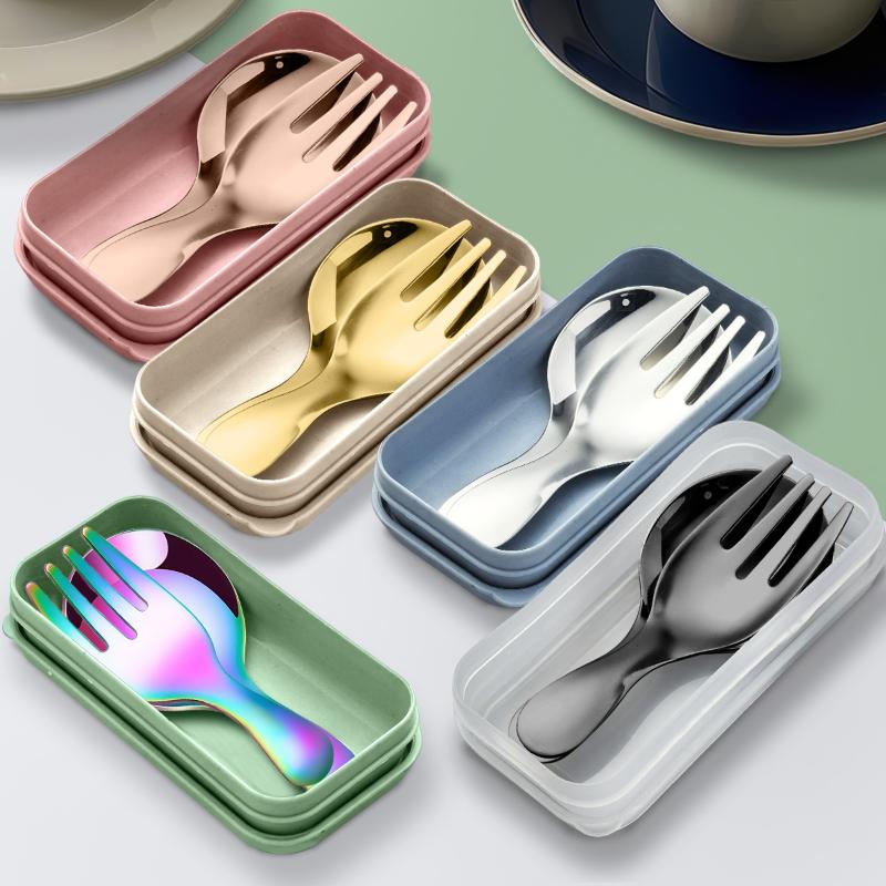 Sendok Garpu Portabel Baja Tah - Camping Cooking And Eating Set ulasan dan harga