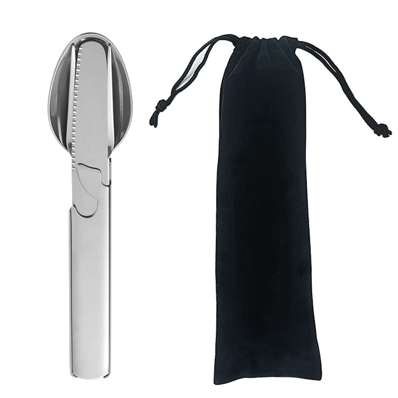 4Pcs/Set Peralatan Makan Porta - Camping Cooking And Eating Set ulasan dan harga
