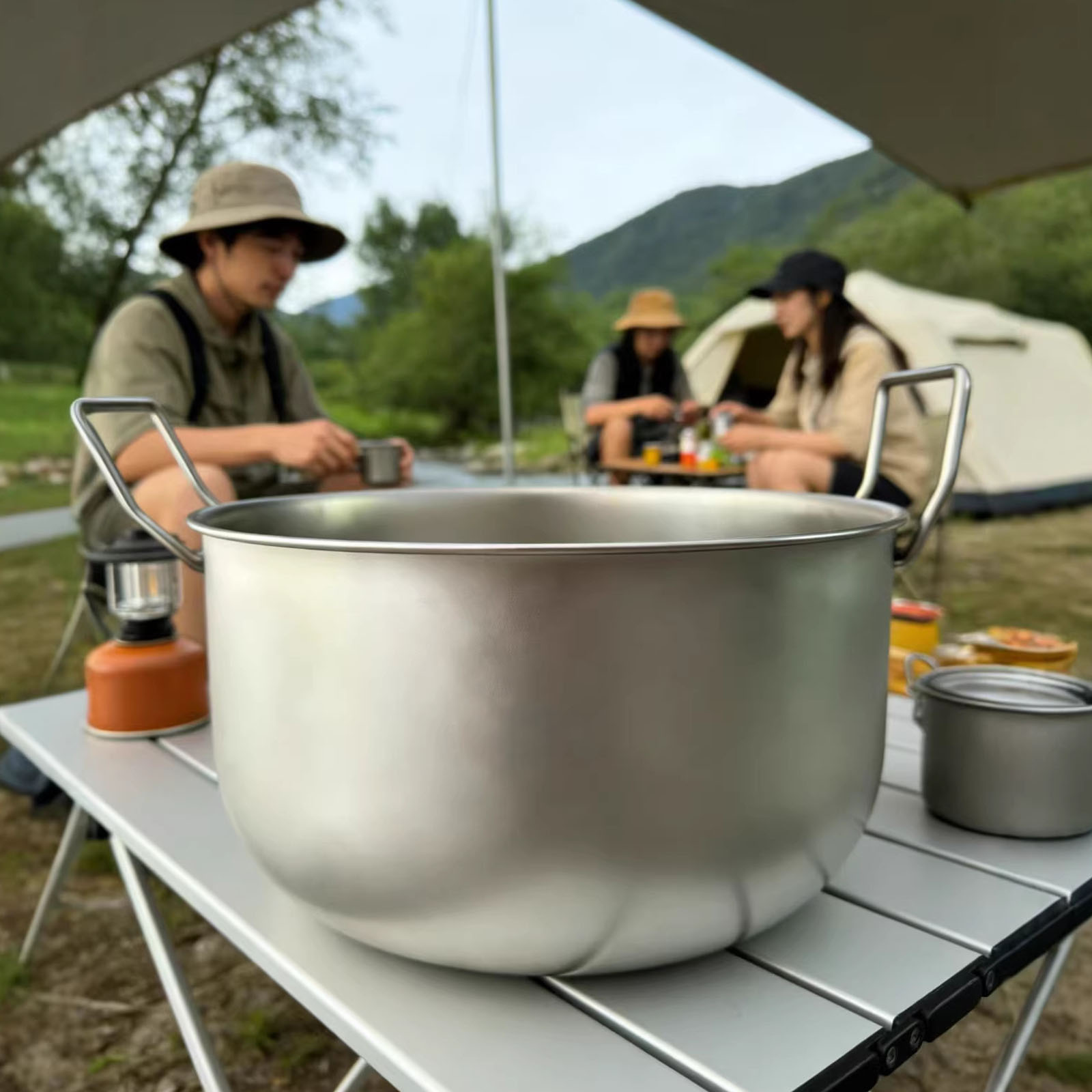 Panci Masak untuk Mendaki, Ter - Camping Cooking Pot Stainless Steel ulasan dan harga