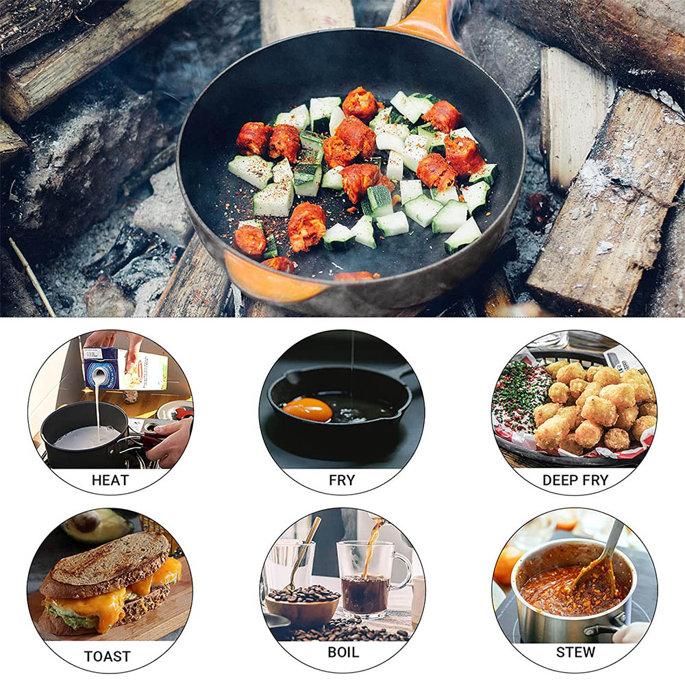 Perlengkapan memasak luar ruan - Camping Cooking Pan Set ulasan dan harga