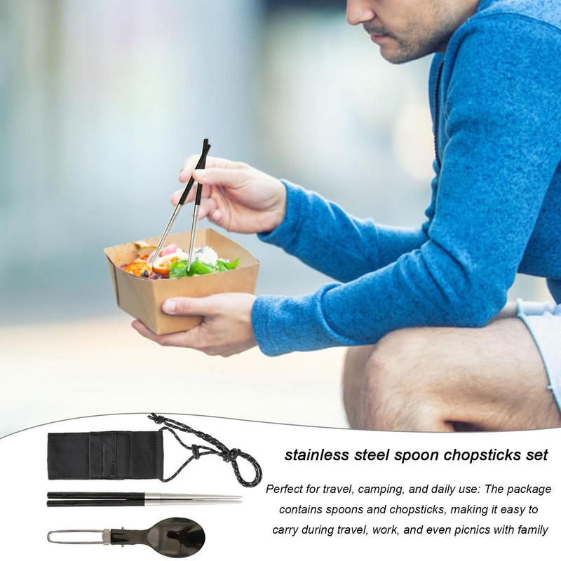 Set Makan Berkemah Perjalanan  - Camping Cooking And Eating Set ulasan dan harga