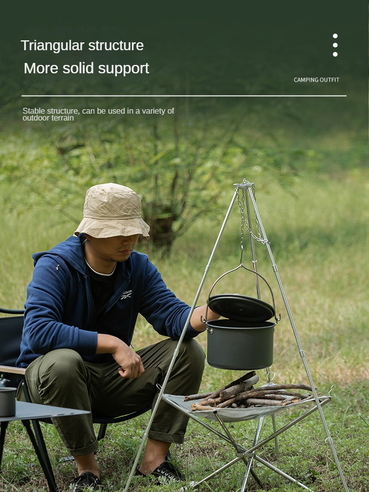 Bonfire Tripod Kemah portabel, - Camping Cooking Tripod ulasan dan harga