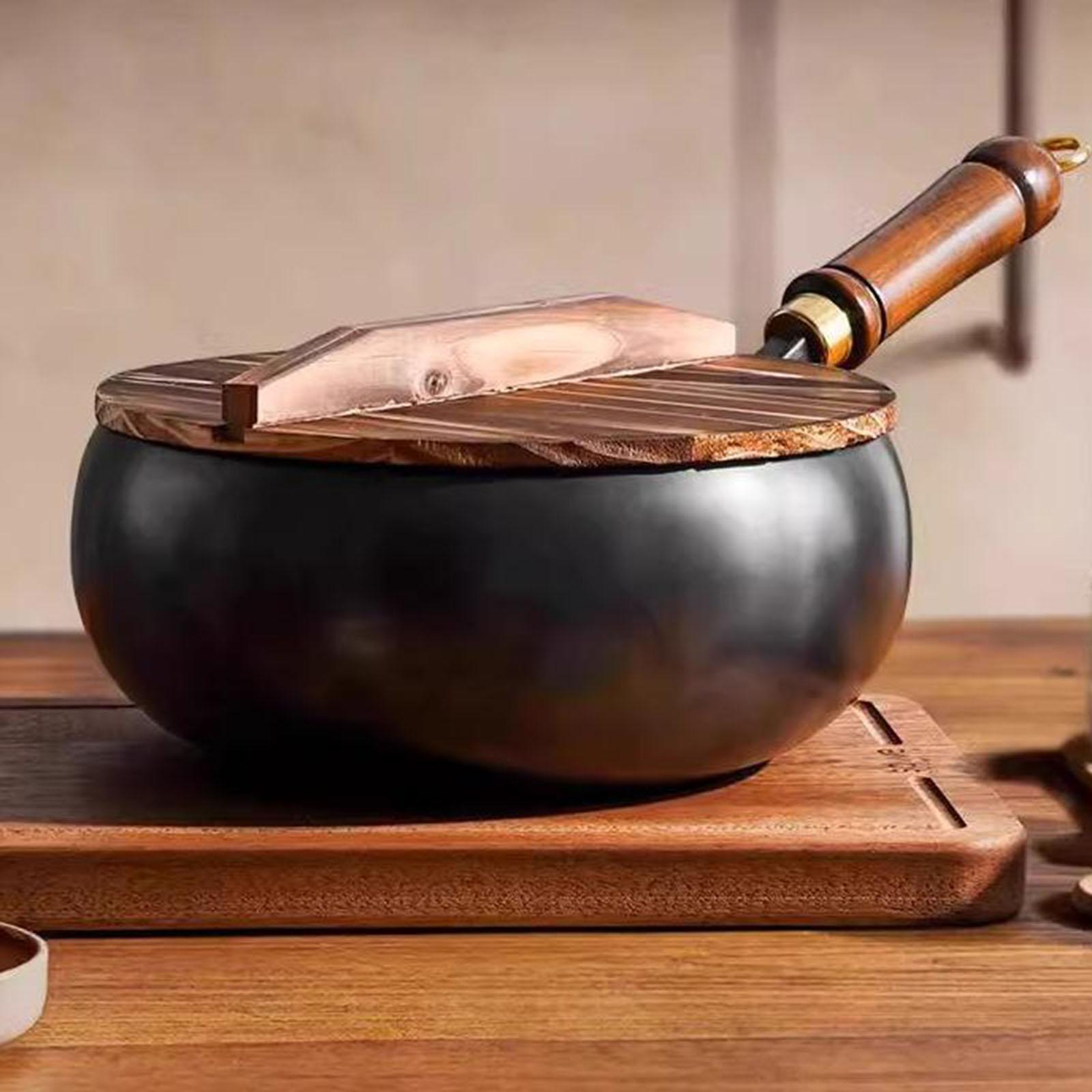 Wajan Tidak Dilapisi Wajan Cin - Camping Cooking Wok ulasan dan harga