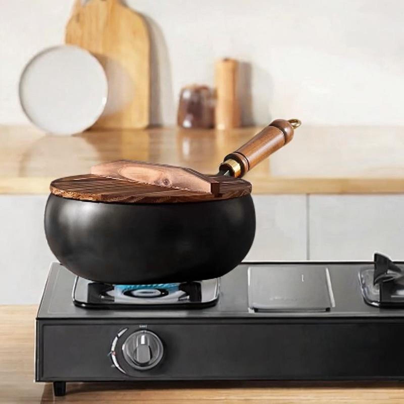 Wajan Tidak Dilapisi Wajan Cin - Camping Cooking Wok ulasan dan harga