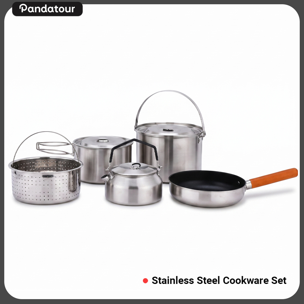 Pandatour Set Peralatan Masak  - Camping Cooking Wok ulasan dan harga