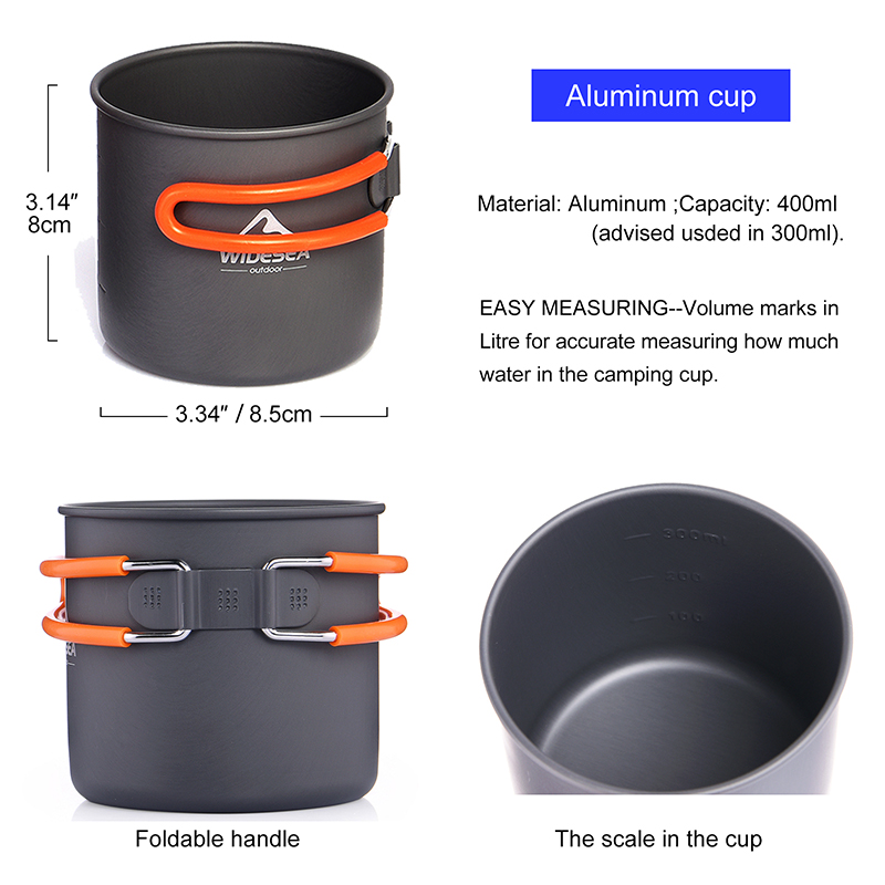 Layar Lebar berkemah Set peral - Camping Cooking Pot Stainless Steel ulasan dan harga