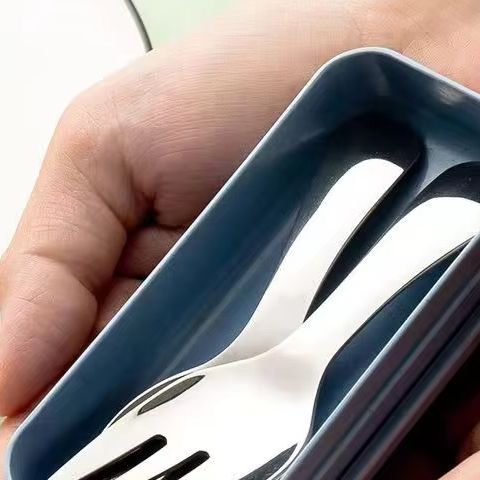 Set Peralatan Makan Baja Tahan - Camping Cooking And Eating Set ulasan dan harga