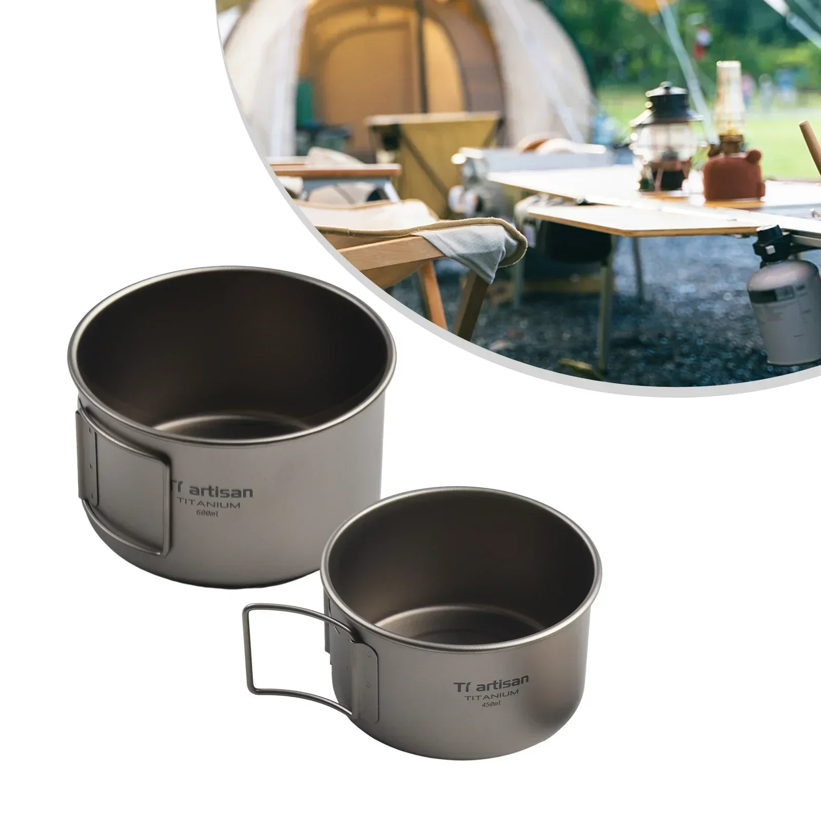Mangkuk Titanium dengan pegang - Camping Cooking Wok ulasan dan harga