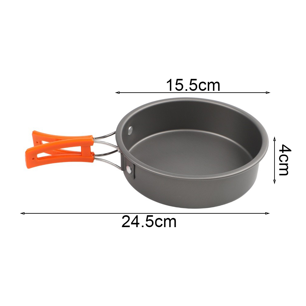 1pc Wajan Penggorengan Alumina - Camping Cooking Wok ulasan dan harga