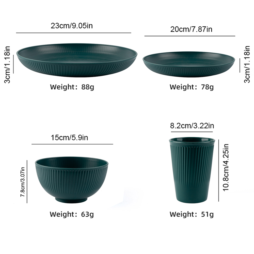 Alat makan sedotan gandum, 4 b - Camping Cooking And Eating Set ulasan dan harga