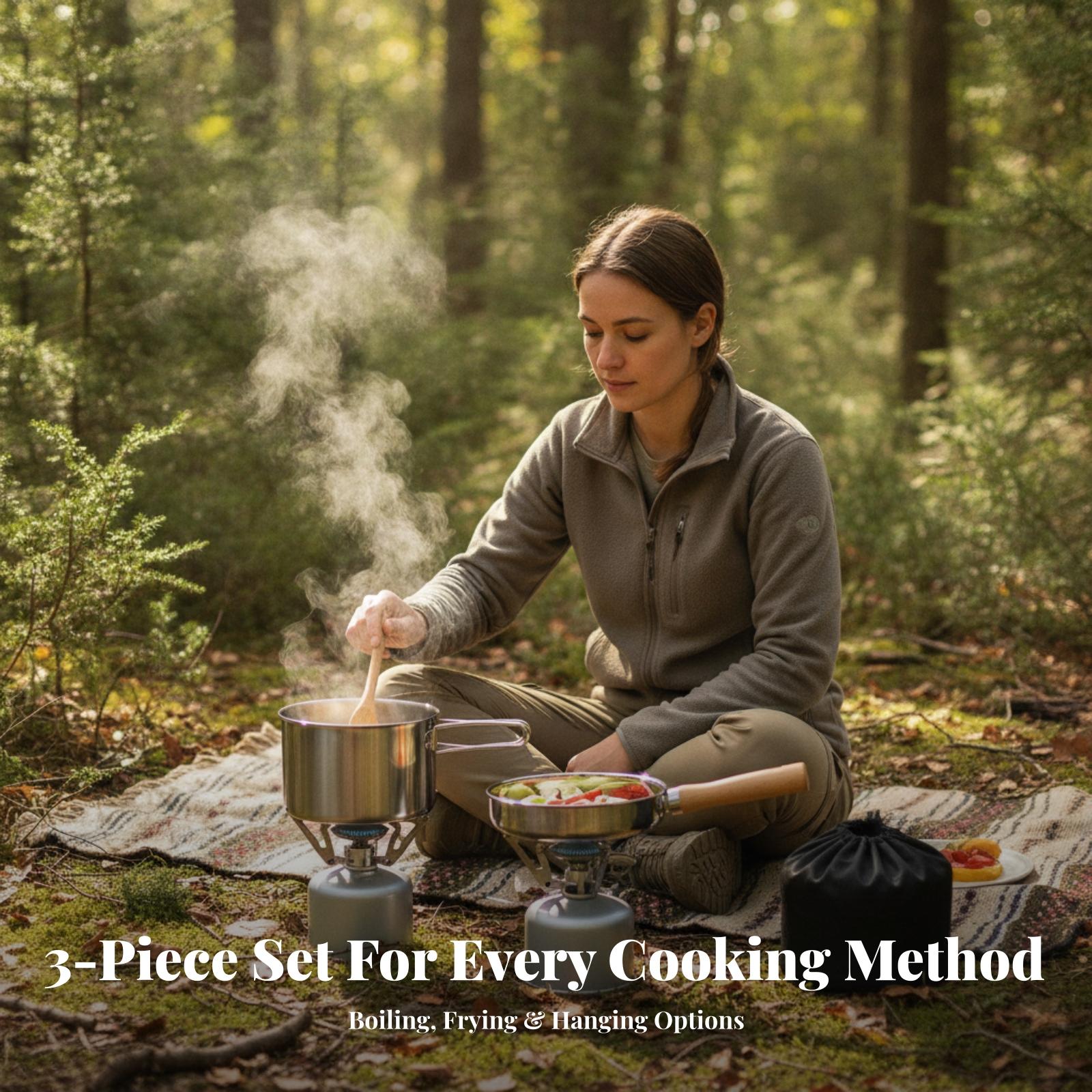 Ketel Masak untuk Kegiatan di  - Camping Cooking Pot Stainless Steel ulasan dan harga