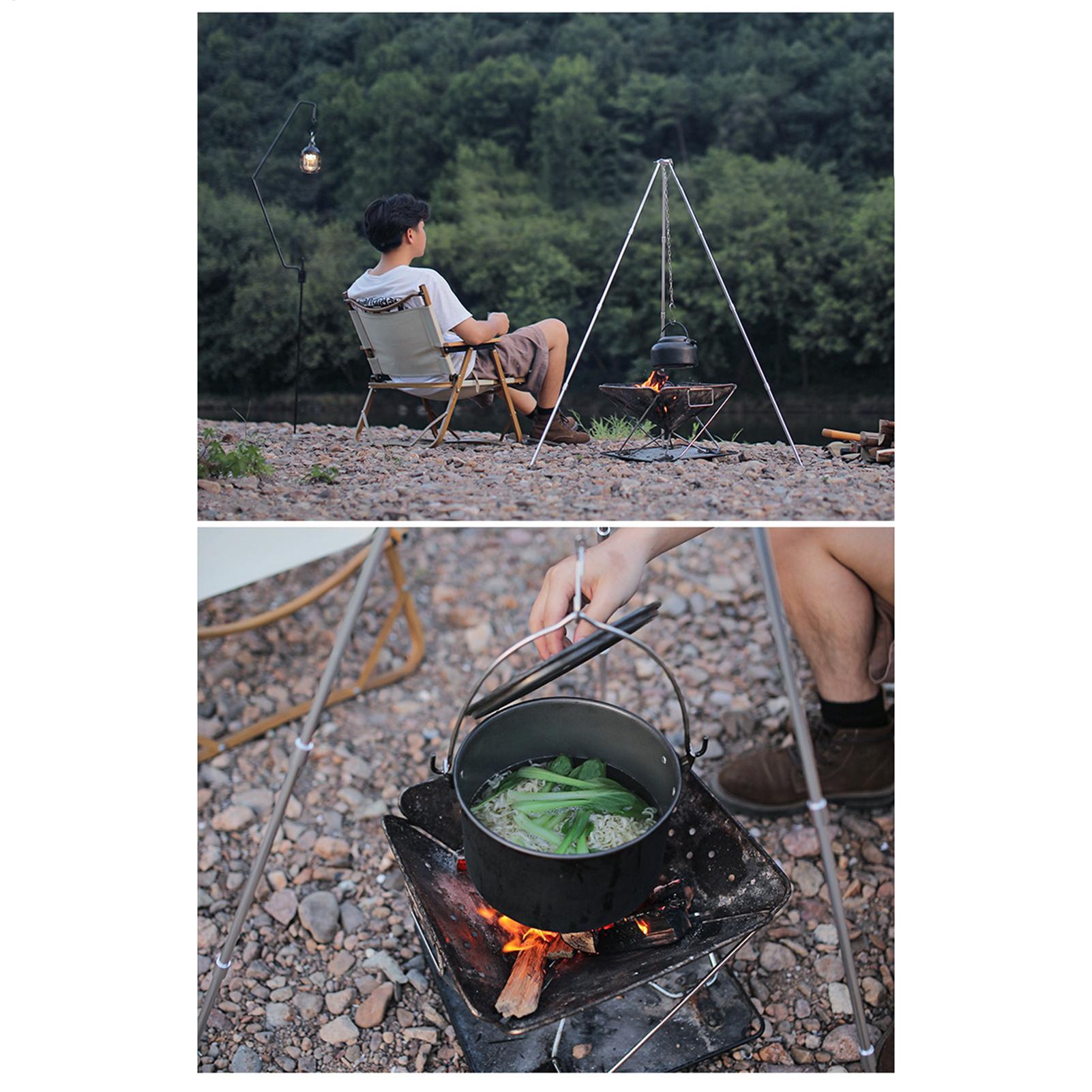 Tripod Api Unggun Besar untuk  - Camping Cooking Tripod ulasan dan harga