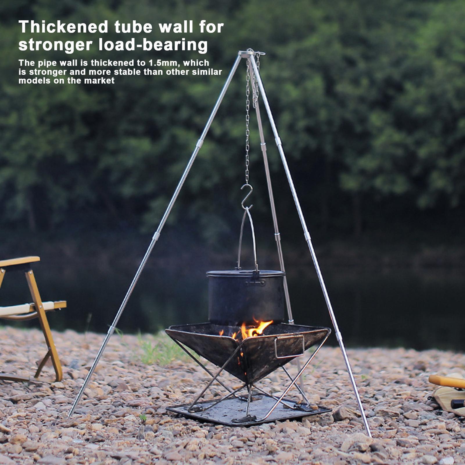 Tripod Api Unggun Besar untuk  - Camping Cooking Tripod ulasan dan harga