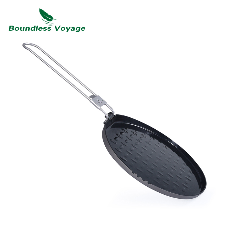 Wajan Antilengket Titanium den - Camping Cooking Pan ulasan dan harga