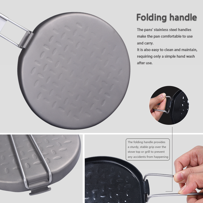 Wajan Antilengket Titanium den - Camping Cooking Pan ulasan dan harga