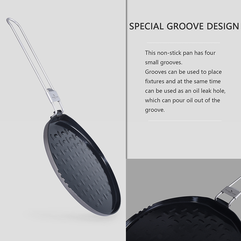 Wajan Antilengket Titanium den - Camping Cooking Pan ulasan dan harga