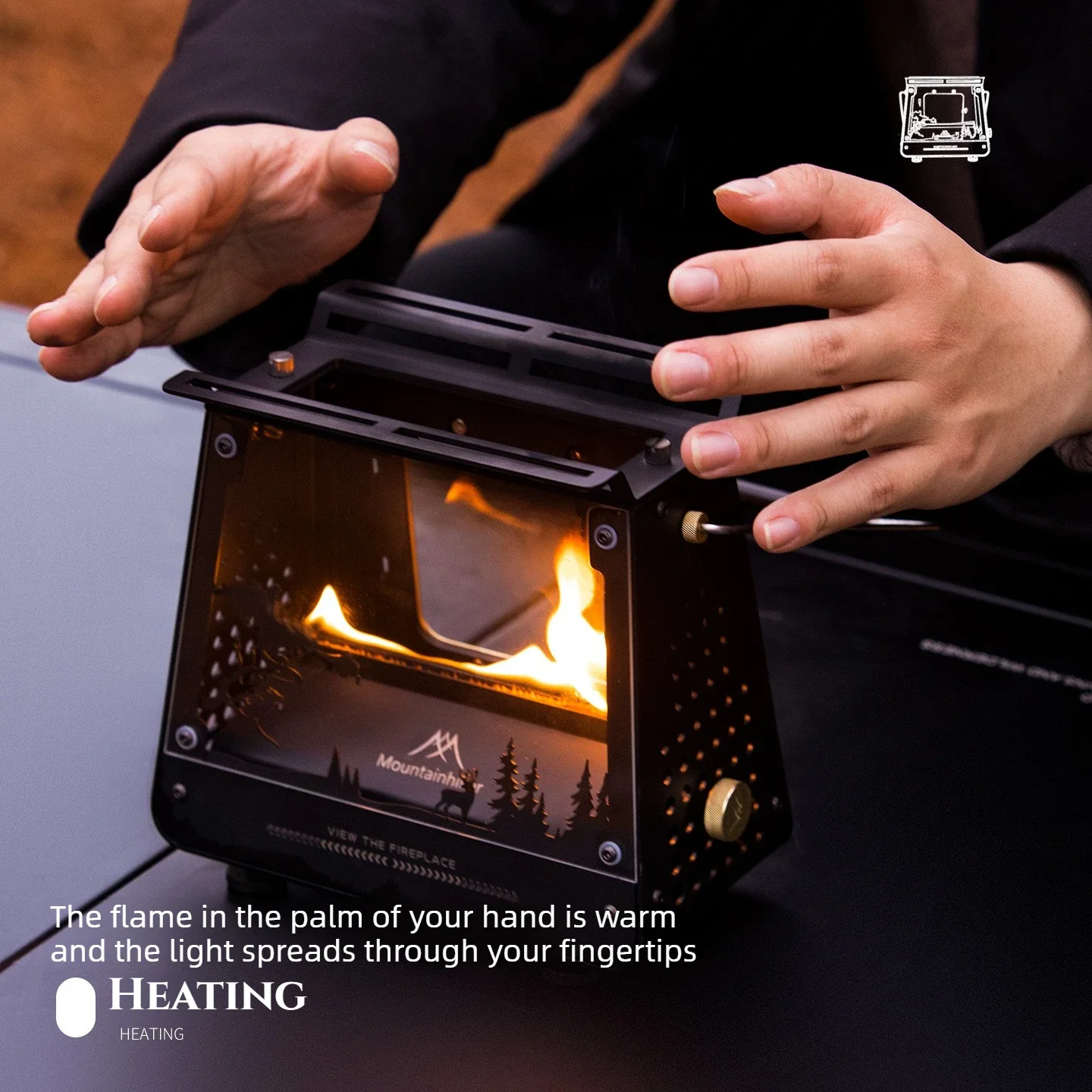 MOUNDAINHIKER Kompor Api Mini  - Camping Cooking Lightweight ulasan dan harga