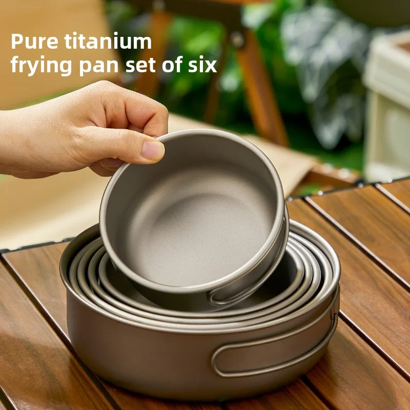 Set Panci Luar Ruangan Titaniu - Camping Cooking Lightweight ulasan dan harga