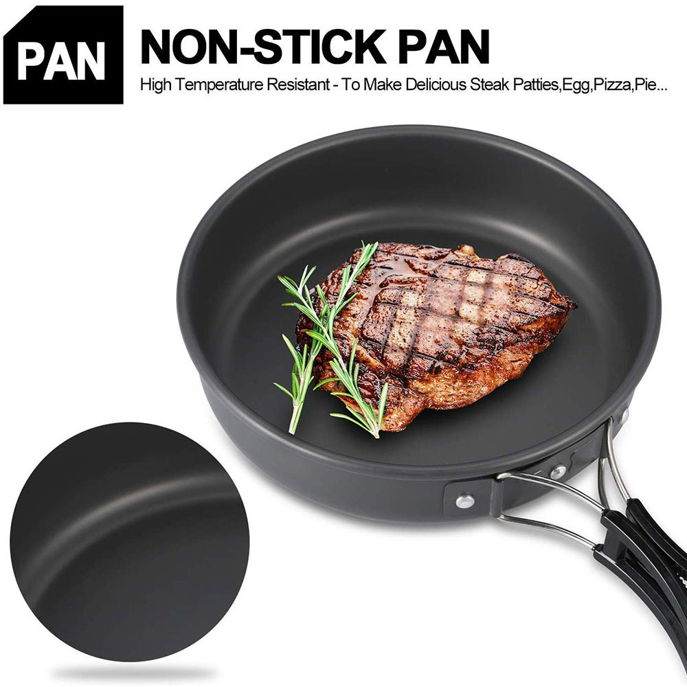 Set Peralatan Masak untuk Berk - Camping Cooking Pan Set ulasan dan harga