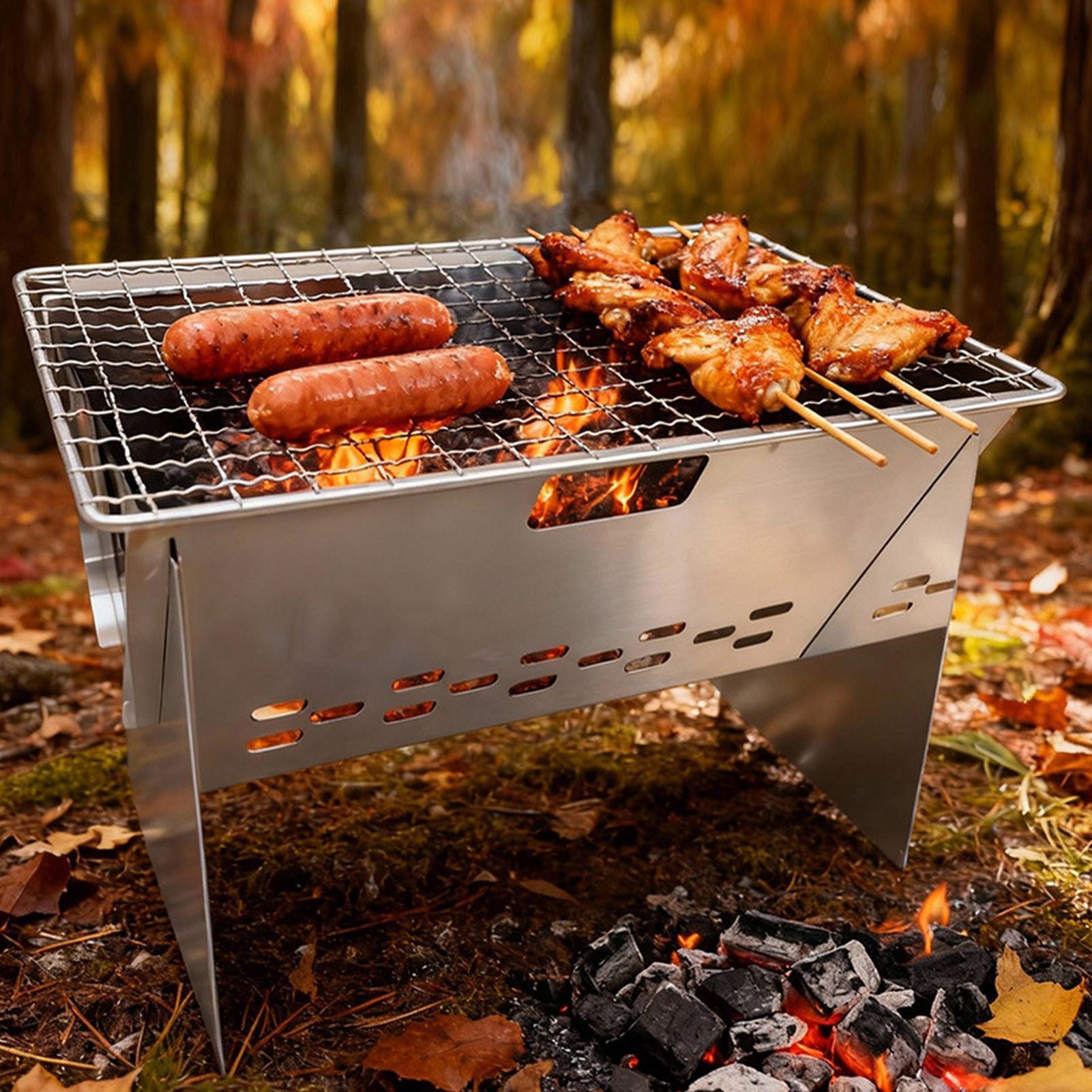Pemanggang Arang Lipat Portabe - Camping Cooking Fire Stove ulasan dan harga