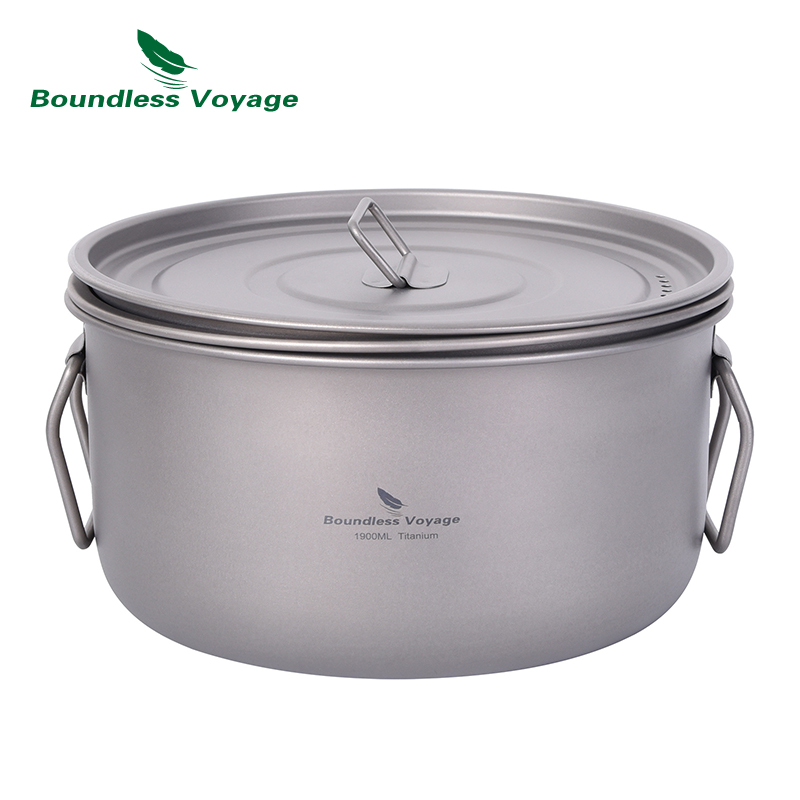 Boundless Voyage panci masak b - Camping Cooking Wok ulasan dan harga